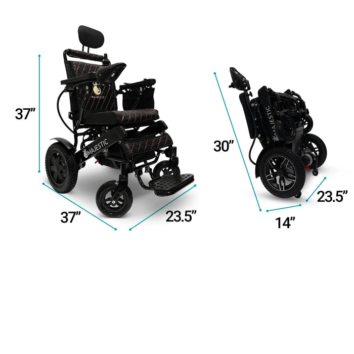 ComfyGO MAJESTIC IQ-9000 Auto Recline Remote Controlled Electric Wheelchair