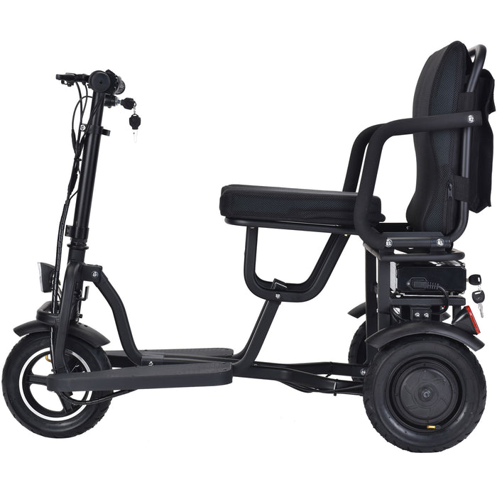 MotoTec 48 Volt 700 Watt Folding Trike Mobility Scooter