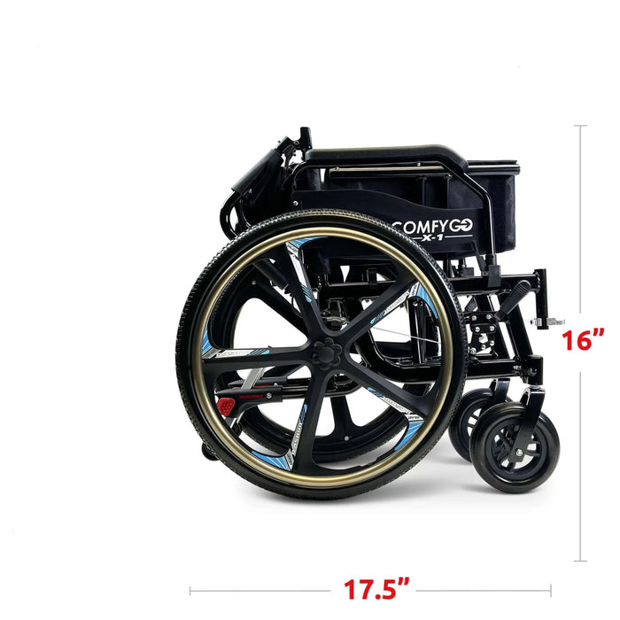 ComfyGO X-1 Lightweight Manual Wheelchair