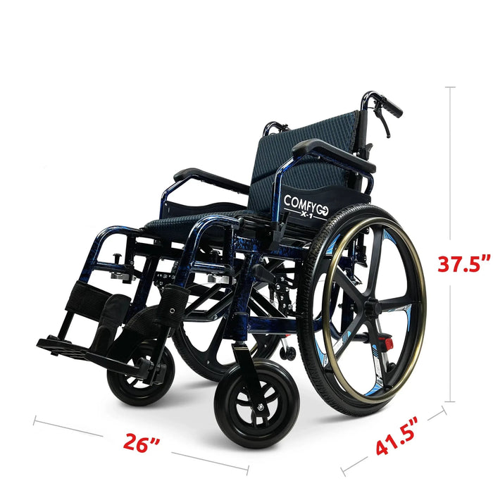 ComfyGO X-1 Lightweight Manual Wheelchair