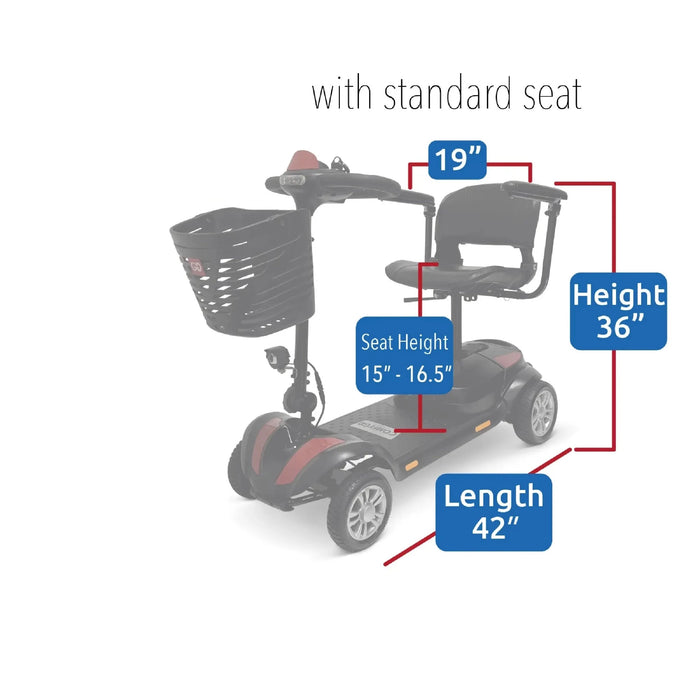 ComfyGO Z-4 Quick-Detach Frame Mobility Scooter