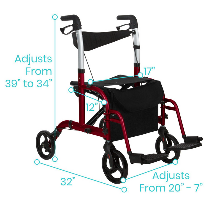 Vive Health Wheelchair Rollator