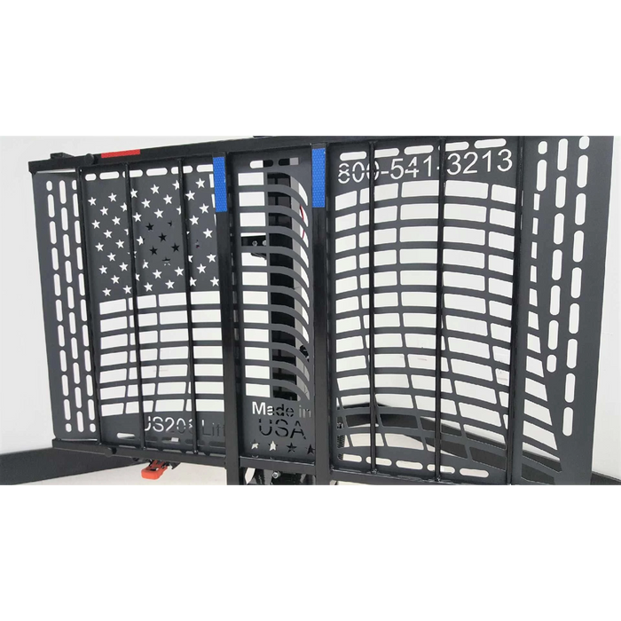 WheelChair Carrier Patriotic Electric Hitch Lift