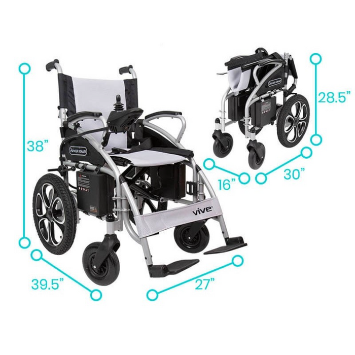 Vive Health Compact Power Wheelchair