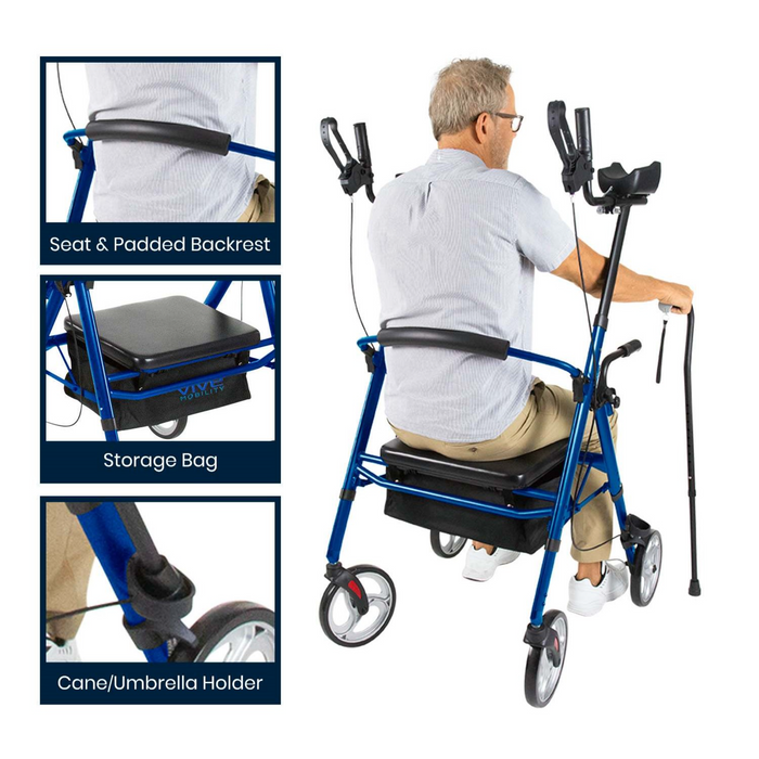 Vive Health Series T Upright Rollator